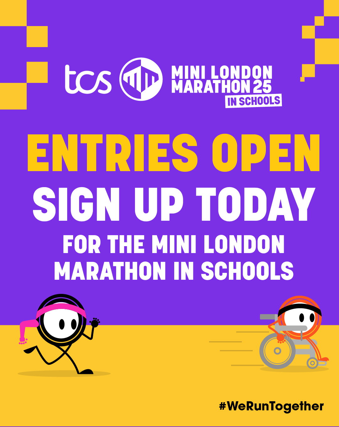 Mini London Marathon Sign Up Poster